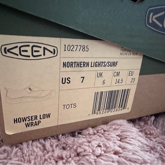 Keen Howser Northern Lights/Surf Toddler Shoes Size 7 NWT - Picture 6 of 9